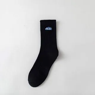 ASRV ถุงเท้าผู้ชาย socks for men ถุงเท้าคู่สีแดงปักลายภูเขาหิมะถุงเท้าทรงท่อกลางสำหรับผู้ชายและผู้หญิงสไตล์เดียวกัน