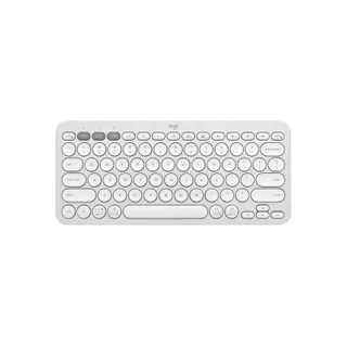 คีย์บอร์ด Logitech Pebble Keys 2 K380s Wireless Keyboard (EN/TH) White