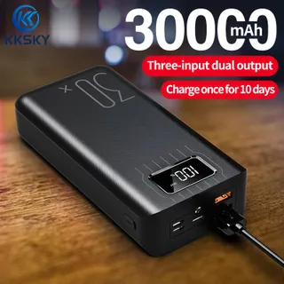 KKSKY Powerbank แบตสำรอง30000mAh ชาร์จเร็ว Power Bank Fast Quick Charge ของแท้ 100%